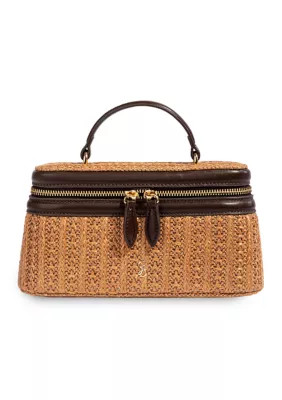 Joy Raffia Traincase Crossbody bag | Belk
