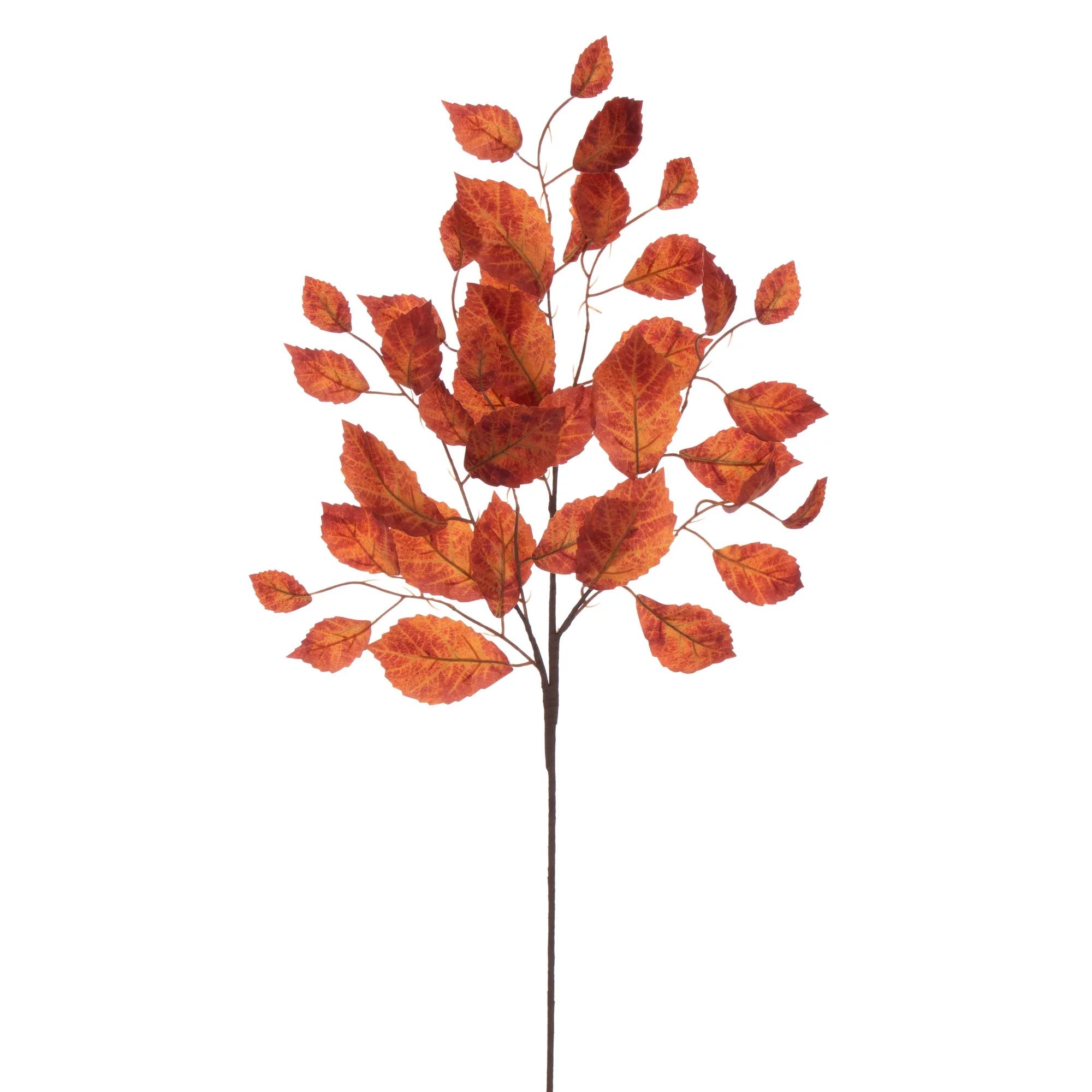 Vickerman 32" Rust Orange Artificial Leaf Spray, 3 per bag. | Walmart (US)