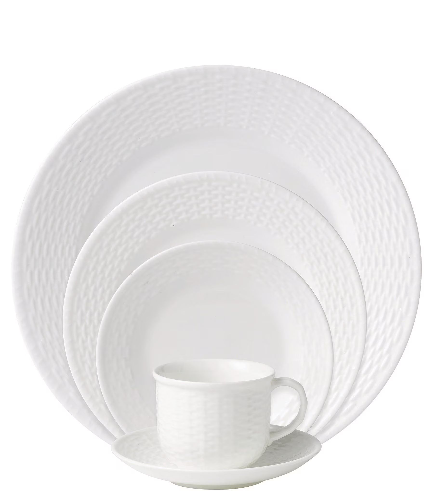 Nantucket Basket Sculpted Bone China 5-Piece Place Setting | Dillards