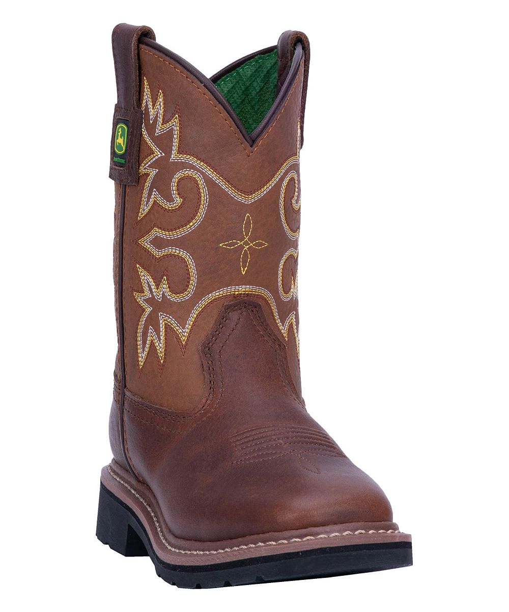 John Deere Boys' Western Boots MESQ - Mesquite Cowboy Boots - Boys | Zulily