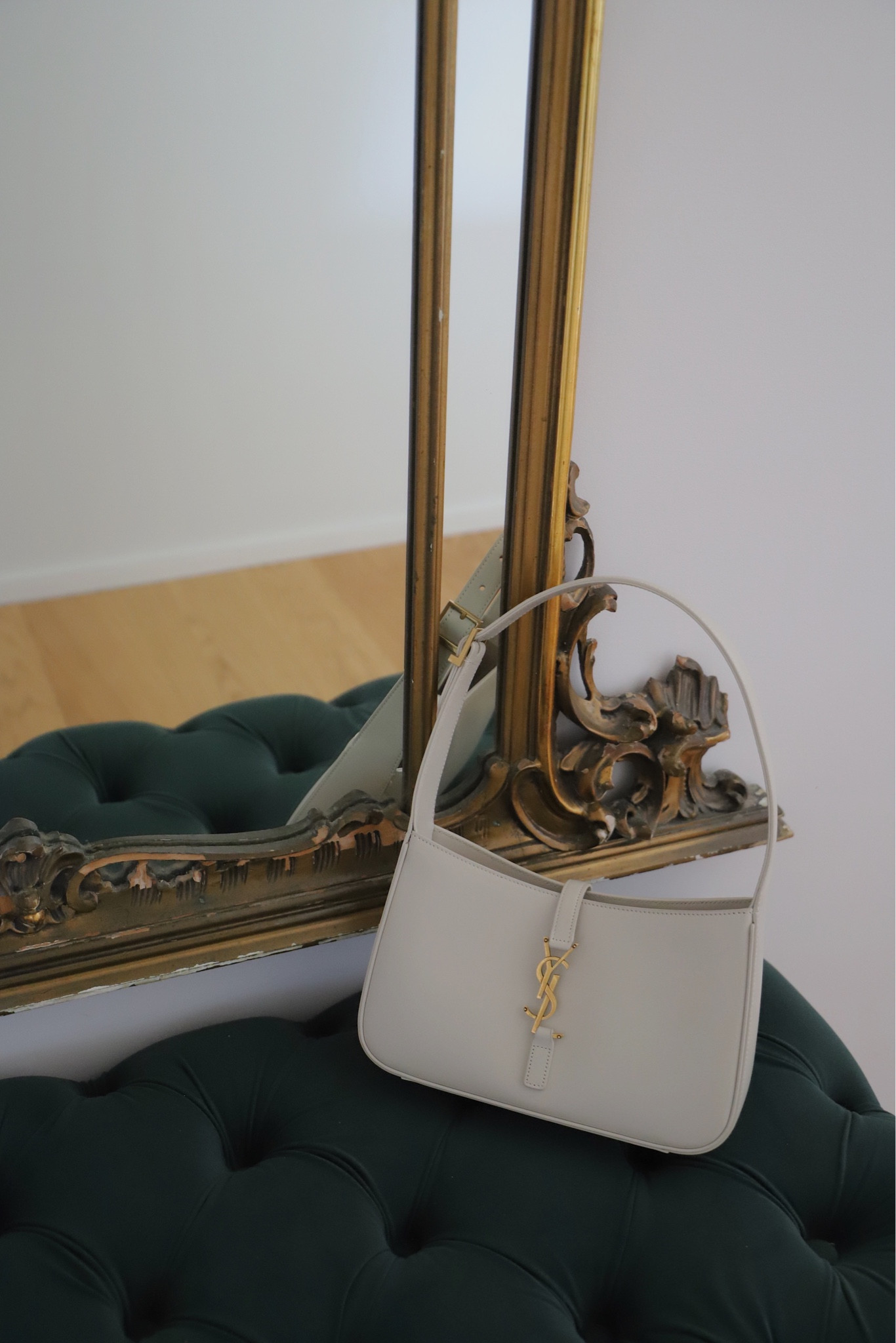 Saint Laurent Le 5 à 7 leather shoulder bag 🤍 It bag, must-have bag, bag lovers, Yves Saint Laurent, white bag, minimal style, Charles & Keith. 

#LTKSeasonal #LTKeurope #LTKitbag