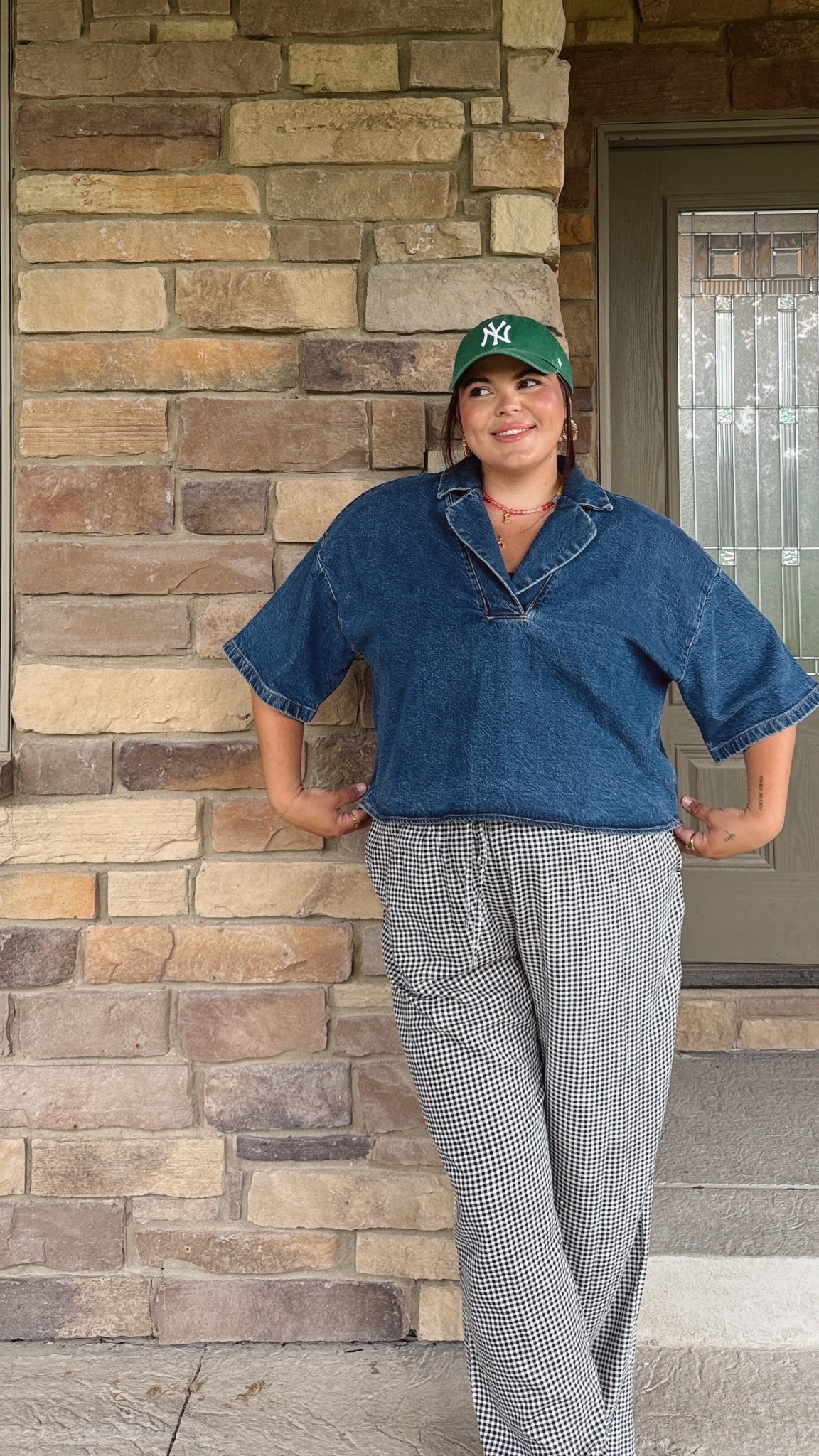 Today’s summer outfit of the day, it’s a rainy day so I finally can wear these pants but they’re so lightweight! I’m wearing size large and these are perfect for the bump, they’re more of a mid rise

Top is size XL and it’s so roomy! I love the oversize fit with a large would fit as well 


Maternity friendly, bump friendly , 27 weeks 

#LTKMidsize #LTKFindsUnder50 #LTKBump