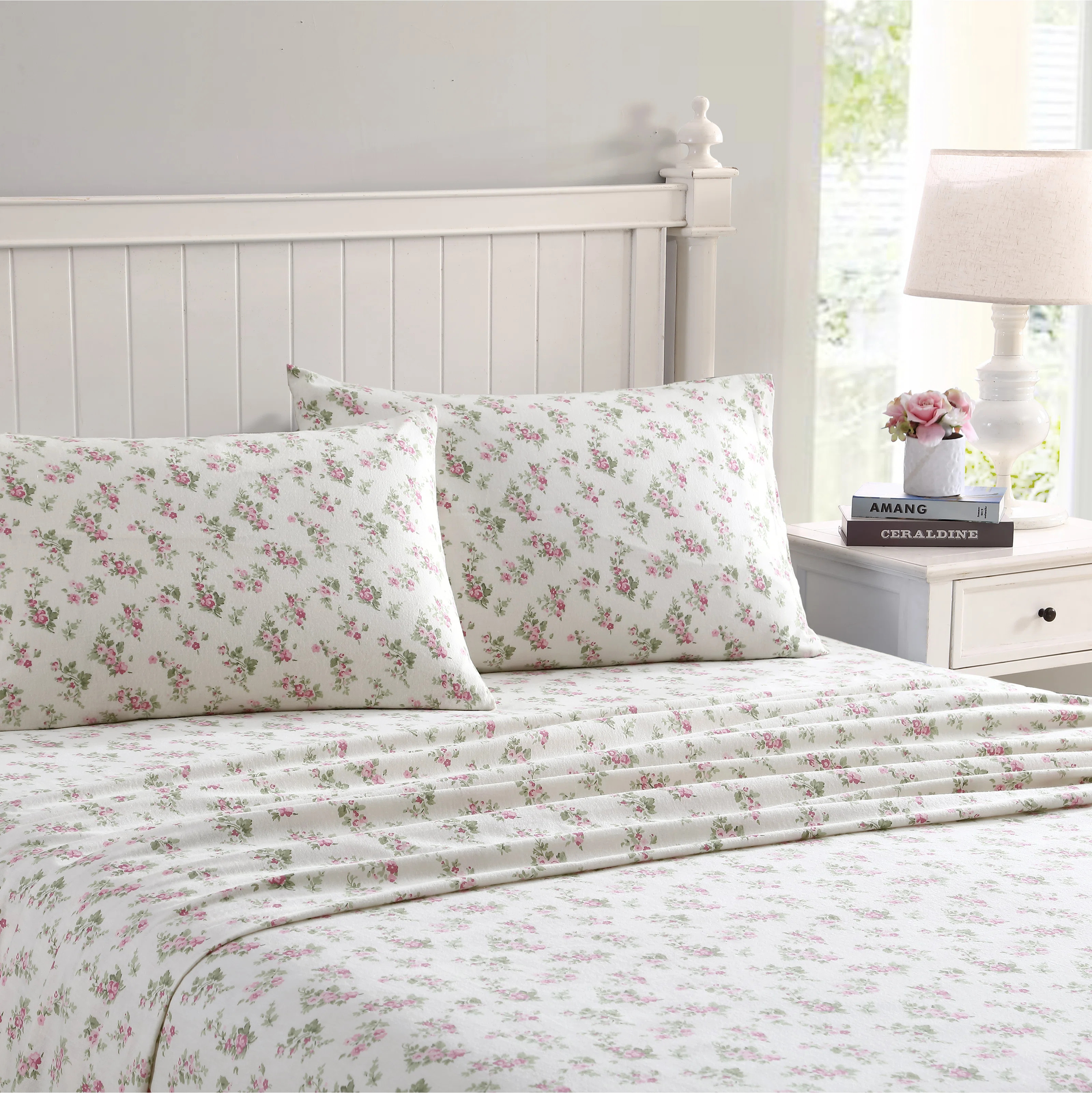 Laura Ashley Cotton Flannel Cozy Sheet Sets | Wayfair North America