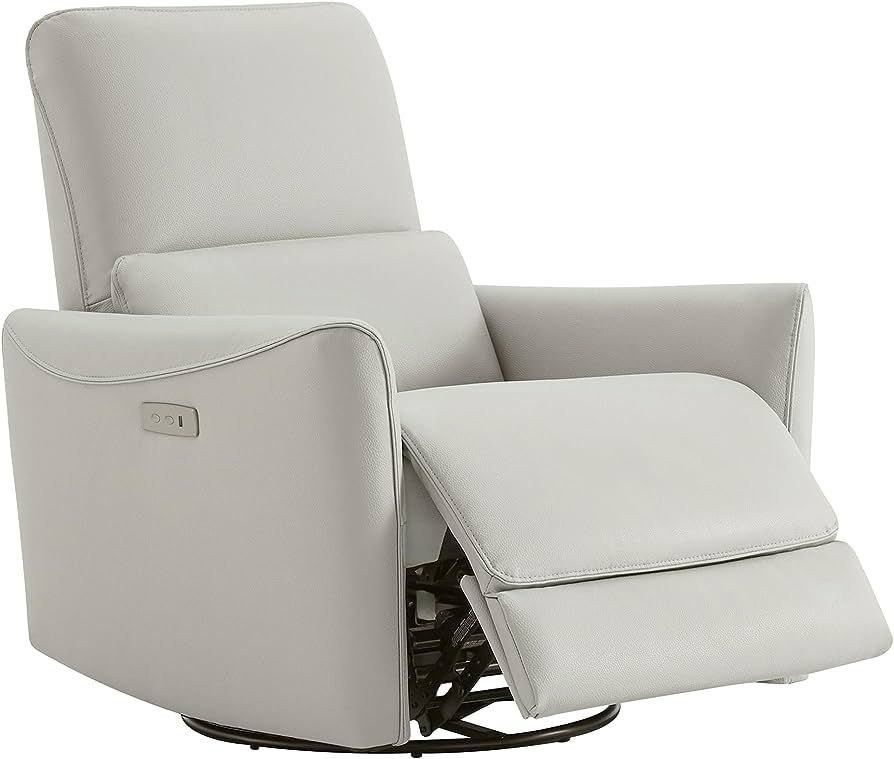 CHITA Power Recliner Swivel Glider, FSC Certified Upholstered Faux Leather Living Room Reclining ... | Amazon (US)