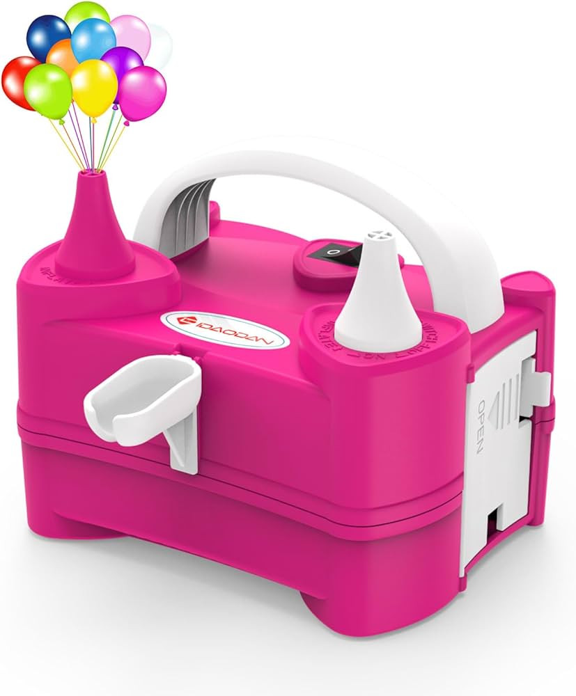 IDAODAN Electric Air Balloon Pump Portable Dual Nozzle 110V 600W Electric Balloon Blower Pump/Ele... | Amazon (US)