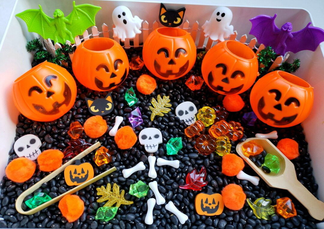 Halloween Sensory Bin, Five Little Pumpkins, Sensory Bin, Sensory Kit, Halloween Sensory Kit, Sen... | Etsy (US)
