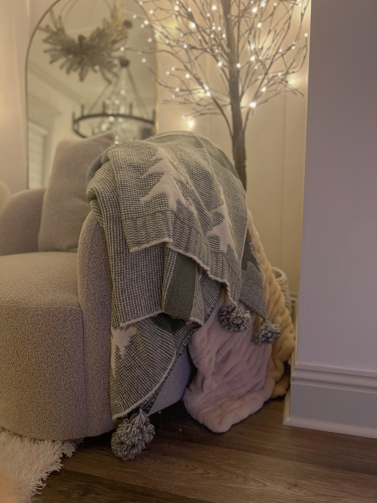 Cozy Christmas Pom Pom 🌲 throw — this color is sold out BUT the cream is in stock! So cute! 

Studio McGee / home finds / target / blanket / throw / Holley Gabrielle 

#LTKfindsunder50 #LTKhome #LTKHoliday