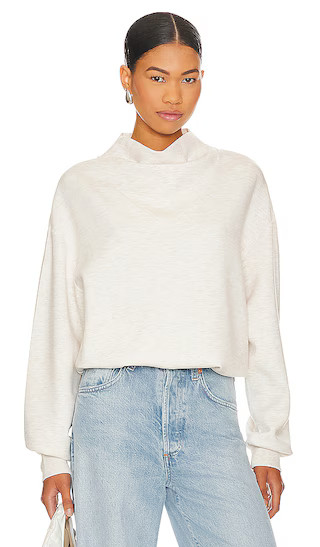 Betsy Sweatshirt in Ivory Marl | Revolve Clothing (Global)