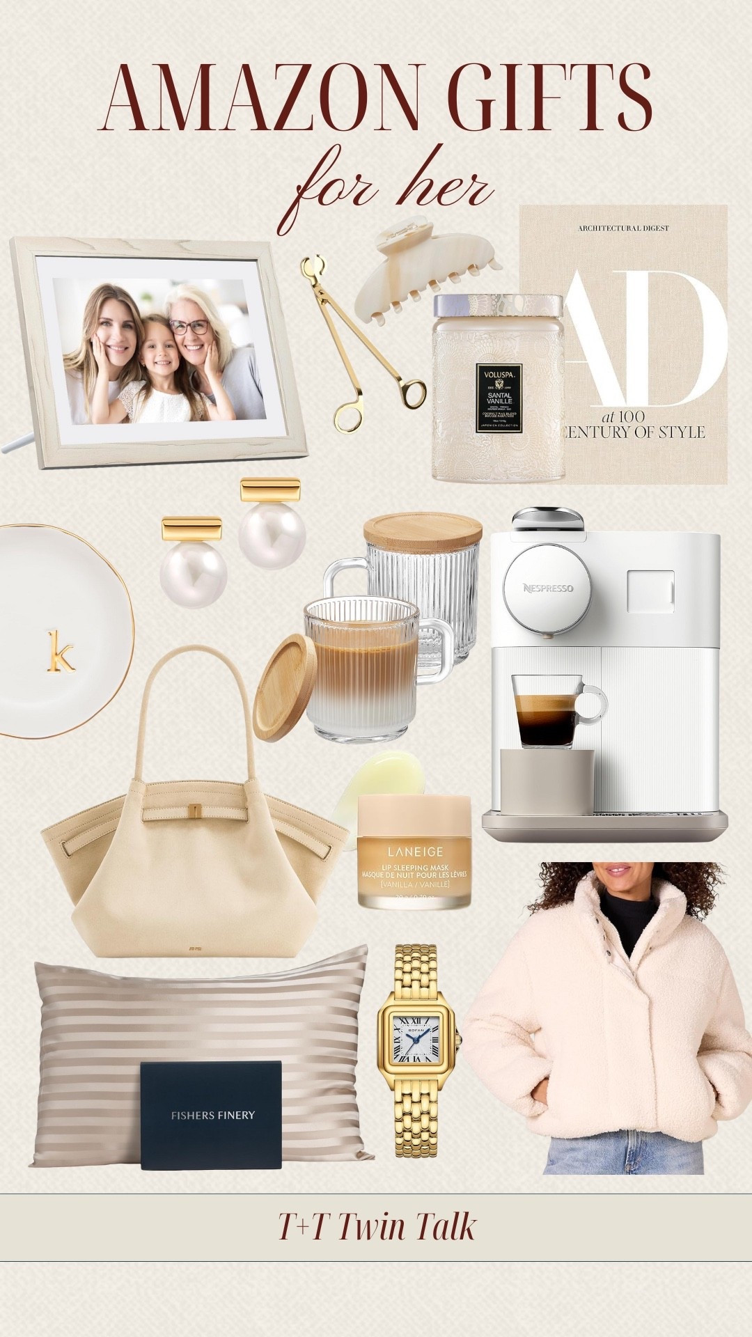 Amazing gifts for her! Looking for a luxury gifts to get that special woman in your life this holiday? Grab her a new espresso machine, electronic picture frames, or a luxury purse for Christmas! Gifts she’ll use over and over again! 

#LTKSeasonal #LTKHoliday #LTKGiftGuide