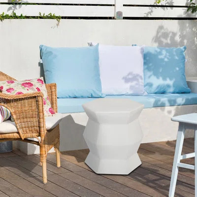 Ceramic Accent Stool Drum Indoor/Outdoor Garden Stool | Wayfair North America