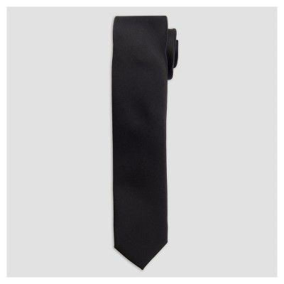 Men's Satin Formal Skinny Tie - Goodfellow & Co™ Black One Size | Target