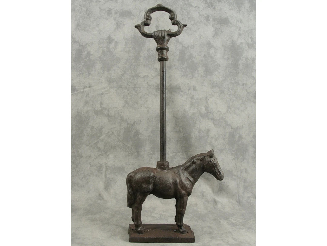 HORSE Door Porter DOORSTOP Cast Iron With Decorative Carry - Etsy | Etsy (US)