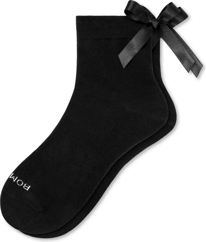 Bombas Solid Bow Lightweight Quarter Socks | Nordstrom | Nordstrom