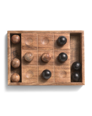 12In Tic Tac Toe Coffee Table Game With Decorative Orbs | TJ Maxx