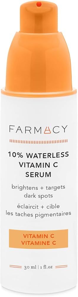 Farmacy 10% Vitamin C Face Serum - Waterless Vitamin C Skin Care Serum to Brighten, Firm + Smooth... | Amazon (US)