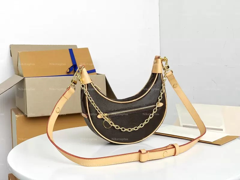 LOOP Half-moon Hobo M81098 Cross Body Tote Vintage Letter Flower Monograms Canvas Purse Wallet Lo... | DHGate