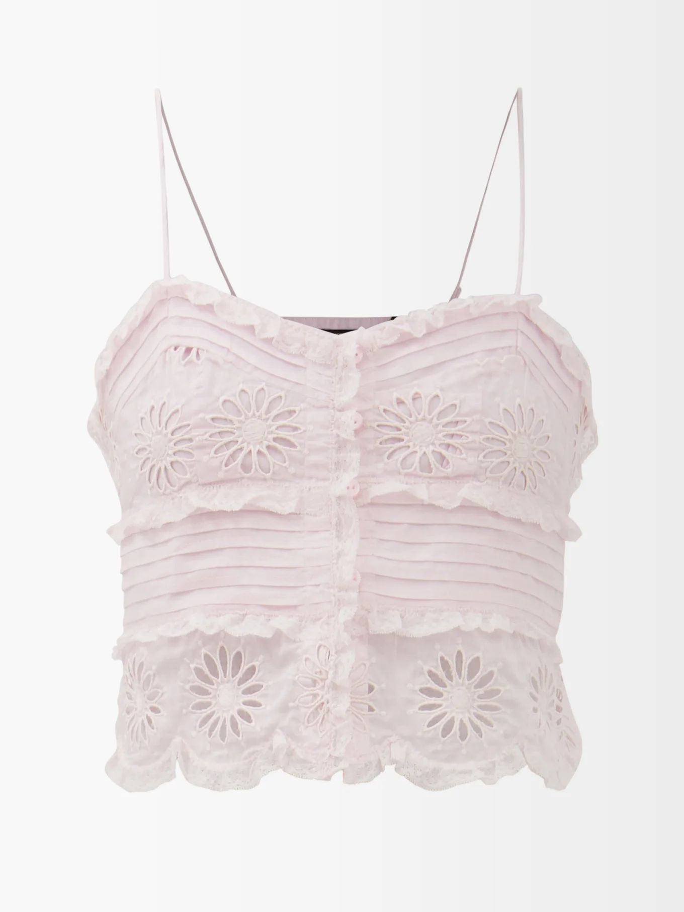 Delphine broderie-anglaise cotton-blend cami top | Isabel Marant | Matches (US)