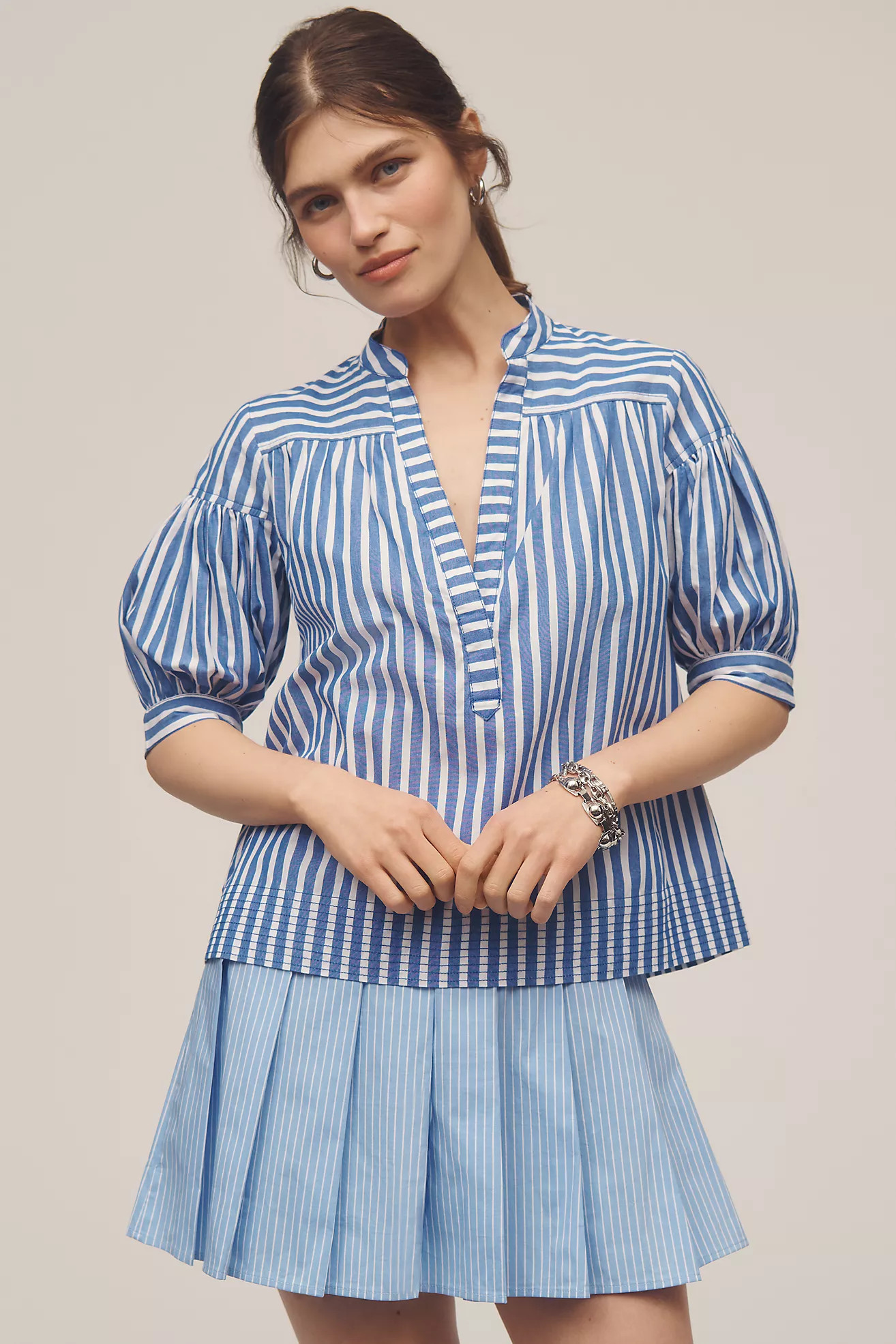 The Darcey Popover Swing Top | Anthropologie (US)