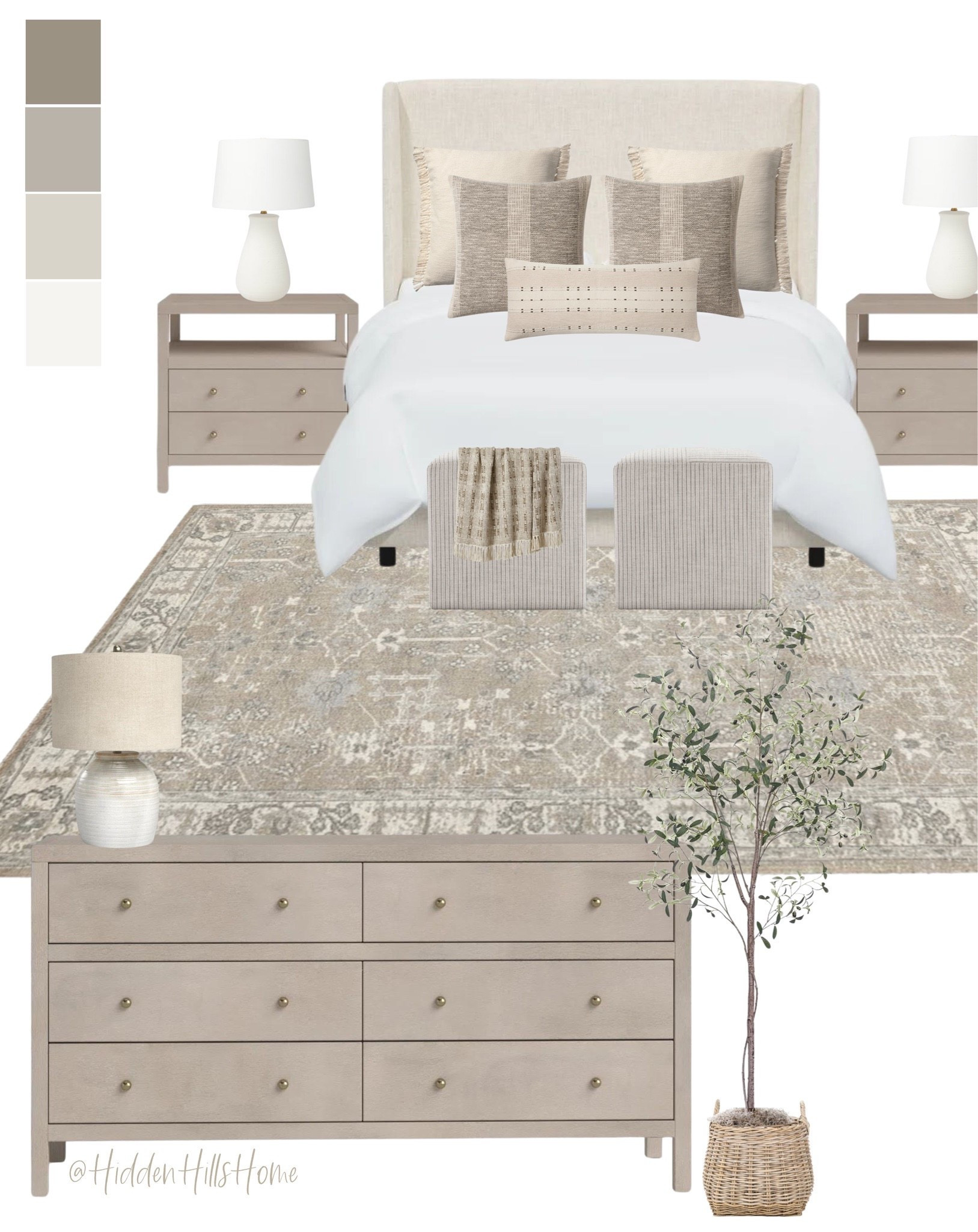 Neutral bedroom decor mood board, bedroom design ideas, bedroom inspiration, master bedroom decor on sale, bedding, nightstands on sale #bedroom

#LTKHome #LTKSaleAlert #LTKSeasonal