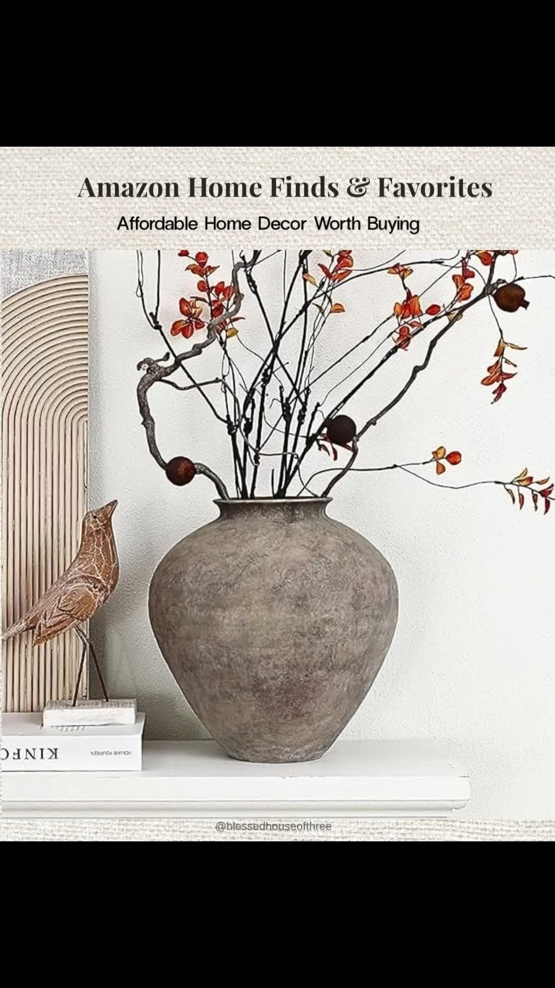 Amazon home finds I’m loving right now! These affordable Amazon home decor pieces are perfect for styling a coffee table, entryway, or living room. From the woven tray and textured vase to the boucle storage ottoman, wicker lamp that adds perfect texture to a room, accent table, and neutral throw pillows, these Amazon favorites make it easy to create a cozy organic modern look without the designer price tag. If you love neutral home decor, Amazon styling pieces, and affordable home finds that look high end, these are some of my current favorites. Follow me on LTK for daily fashion, home decor & Amazon finds. Amazon home decor finds, affordable Amazon home decor, neutral home styling ideas, Amazon home favorites, coffee table styling decor, Amazon living room decor ideas.

#LTKHome #LTKSaleAlert #LTKSeasonal