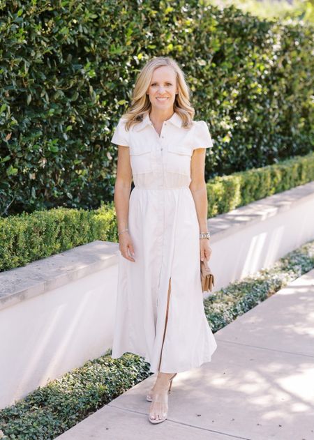 Lightweight ivory, faux, leather midi dress
Perfect for fall transition 
Date night look 
Fits true to size 
Under $100 

#LTKFind #LTKSeasonal #LTKunder100