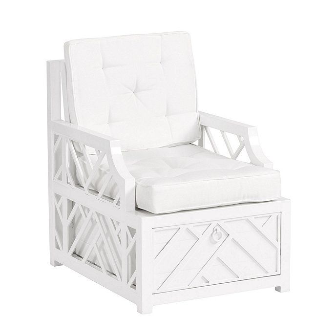 Miles Redd Bermuda Lounge Chair with 1 Cushion Set | Ballard Designs | Ballard Designs, Inc.