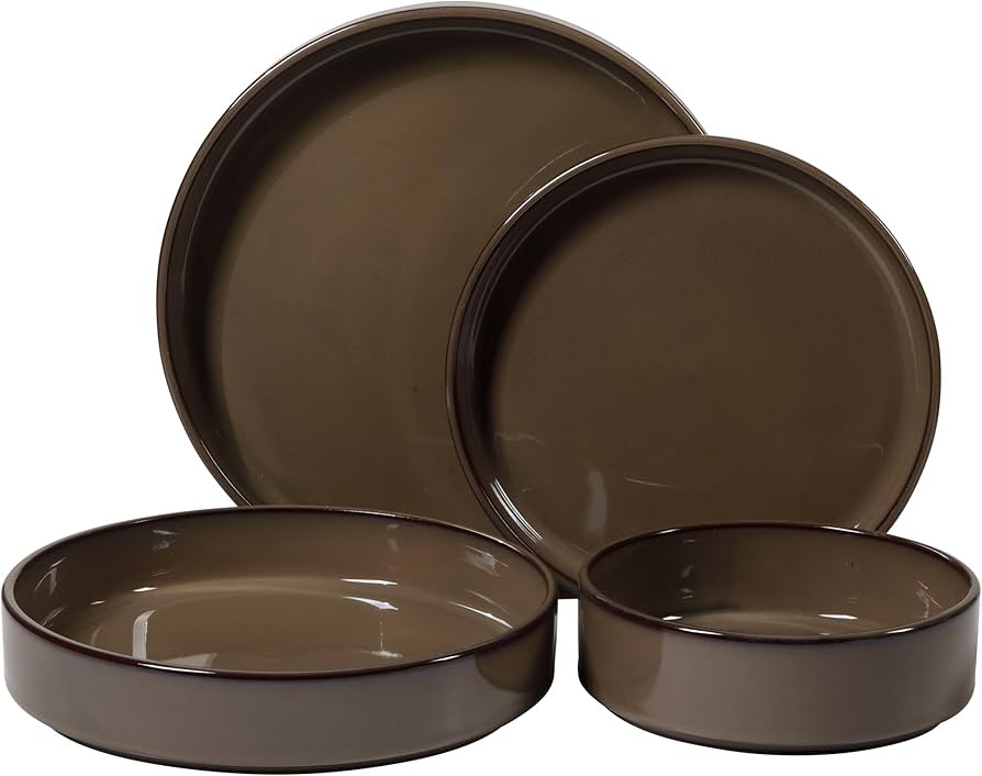 Bloomhouse - Two Time Oprah's Favorite Things WInner - Santorini Mist 16 Piece Double Bowl Terrac... | Amazon (US)