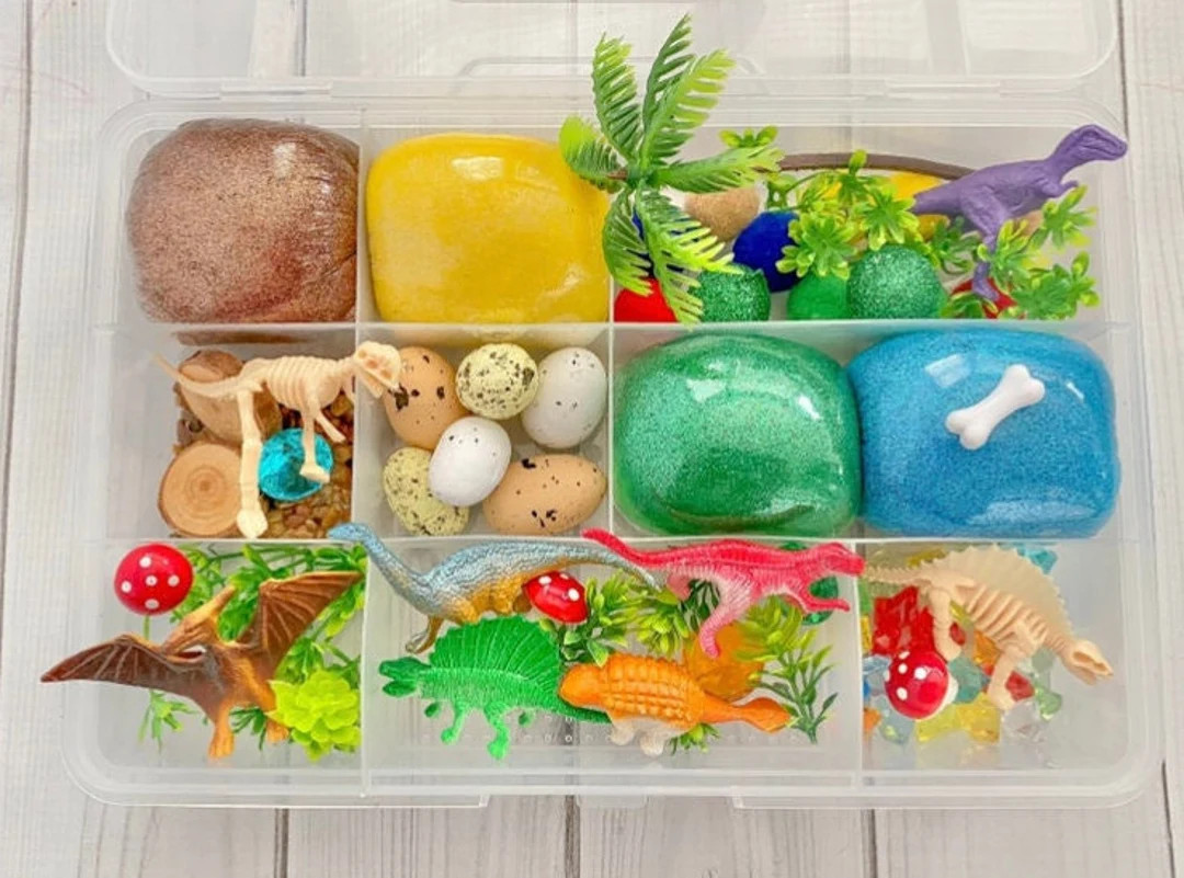 Dinosaur Play Dough Kit, Boys Playdough Set, Gift, Dino Kit, Sensory Kit, Toddler Present, Party ... | Etsy (US)