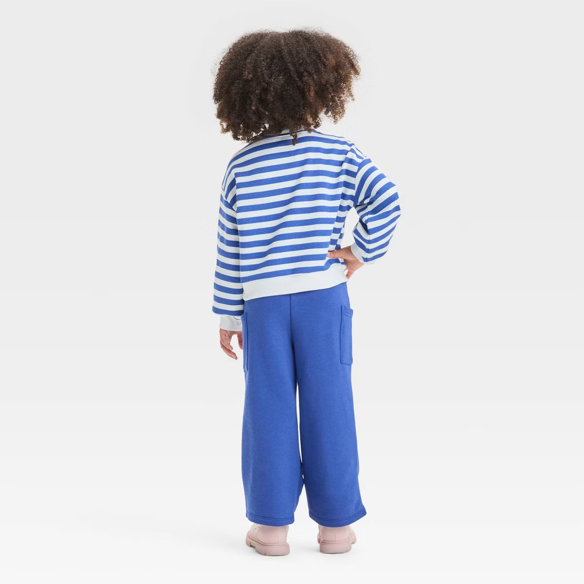 Toddler Girls' "Happy Heart" French Terry Valentine's Day Striped Top and Bottom Set - Cat & Jack... | Target