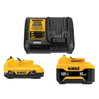 DEWALT 12-V 2-Pack 3 Amp-Hour; 5 Amp-Hour Lithium-ion Battery (Charger Included) | Lowe's