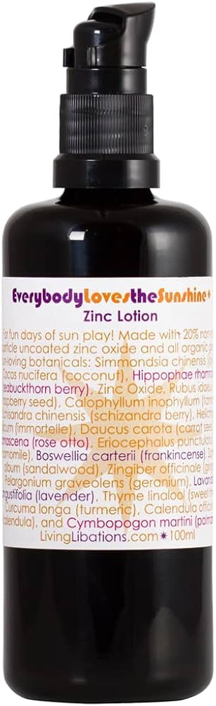 Living Libations - Organic Everybody Loves The Sunshine Body Lotion With Zinc | Natural, Plant-Ba... | Amazon (US)