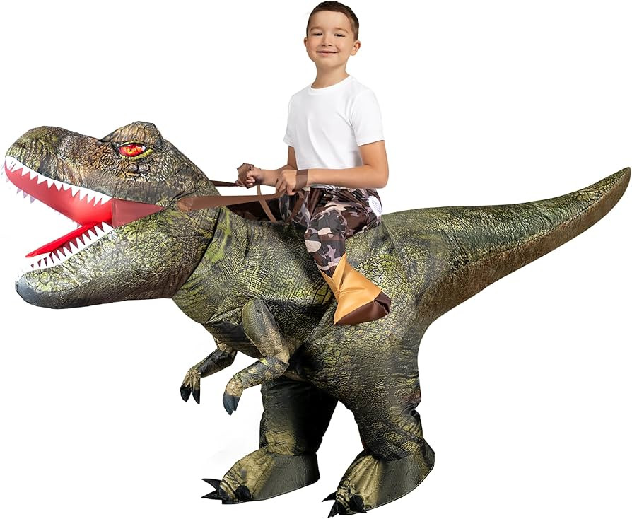 Spooktacular Creations T-Rex Inflatable Costume for Kids, Funny Air Blow Up Costumes, Digital Pri... | Amazon (US)