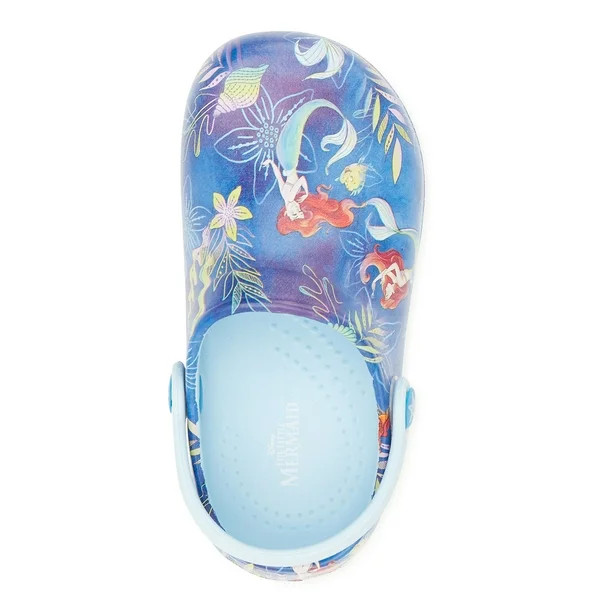 The Little Mermaid Toddler Girls Princess Clog Sandals, Sizes 5-12 | Walmart (US)