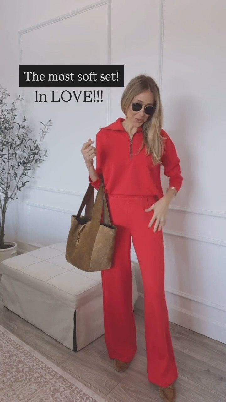 Use code: ALINEXSPANX for 15% off on your first time purchase. The most beautiful red color set 
The comfort in this is amazing!
10 ou of 10! 
I am wearing a size small 
Cozy set 
Airport outfit 
Travel outfit 
Cozy travel outfit 





#LTKU #LTKTravel #LTKootd