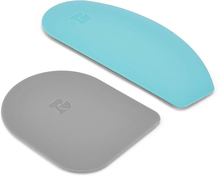 KitchenAid Gourmet Bowl Scraper, Set of 2, Aqua Sky and Storm Grey | Amazon (US)