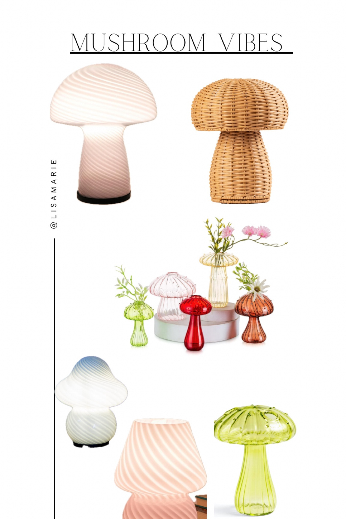 Mushroom decor!! #funky #maximalist #mushrooms 

#LTKStyleTip #LTKHome #LTKGiftGuide