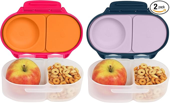b.box Snack Box (2-pack) Reusable Snack Containers with Lids – Bento Box for Kids & Toddlers, L... | Amazon (US)