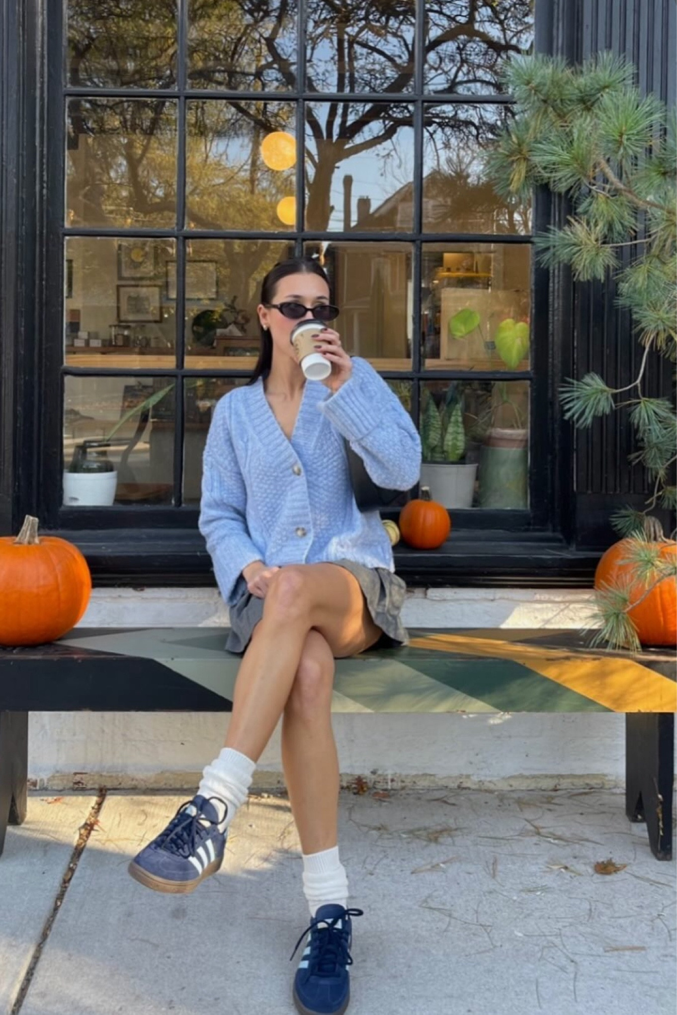 Cardigan - size small
Skort - size xs 
•
Loving icy blue for fall 🫐🥣🪽🤍

#LTKSeasonal #LTKCyberWeek #LTKStyleTip