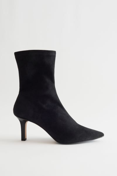 Pointy Suede Sock Boots | H&M (UK, MY, IN, SG, PH, TW, HK)
