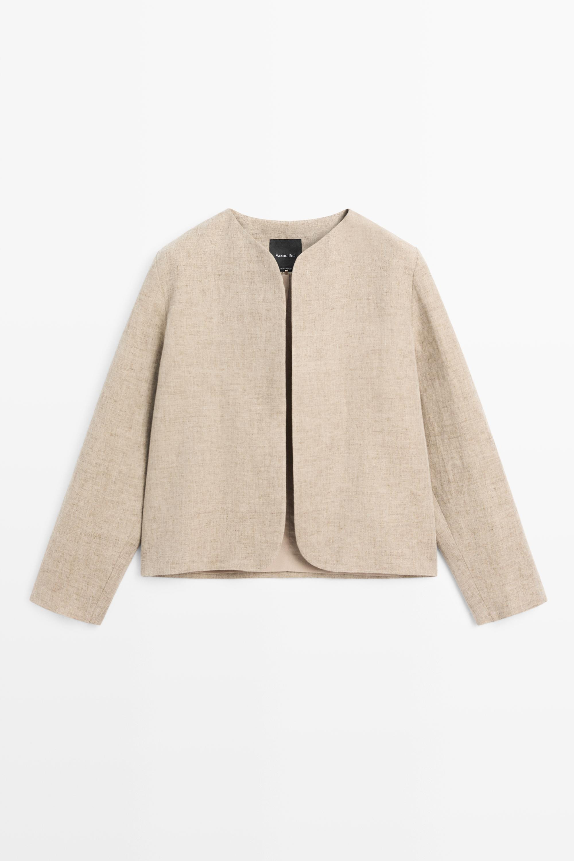Bomber jacket with flecked detail | Massimo Dutti UK
