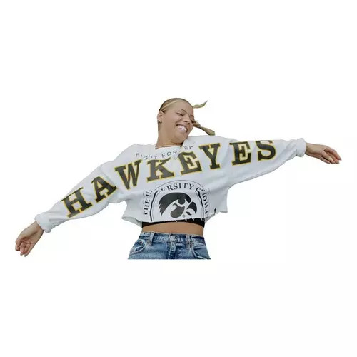 Gameday Social Women's Iowa Hawkeyes Phips Split Long Sleeve Blouse | Scheels Sports