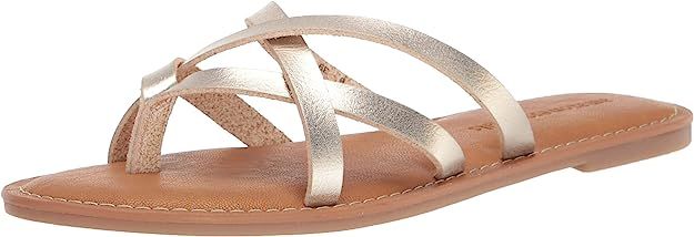 Amazon Essentials Women's Strappy Slide Flat Sandal | Amazon (US)