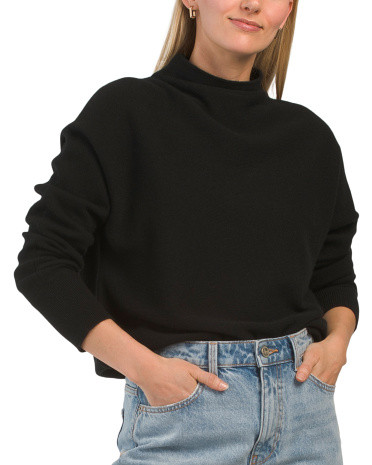 Cashmere Dolman Funnel Neck Pullover Sweater | TJ Maxx