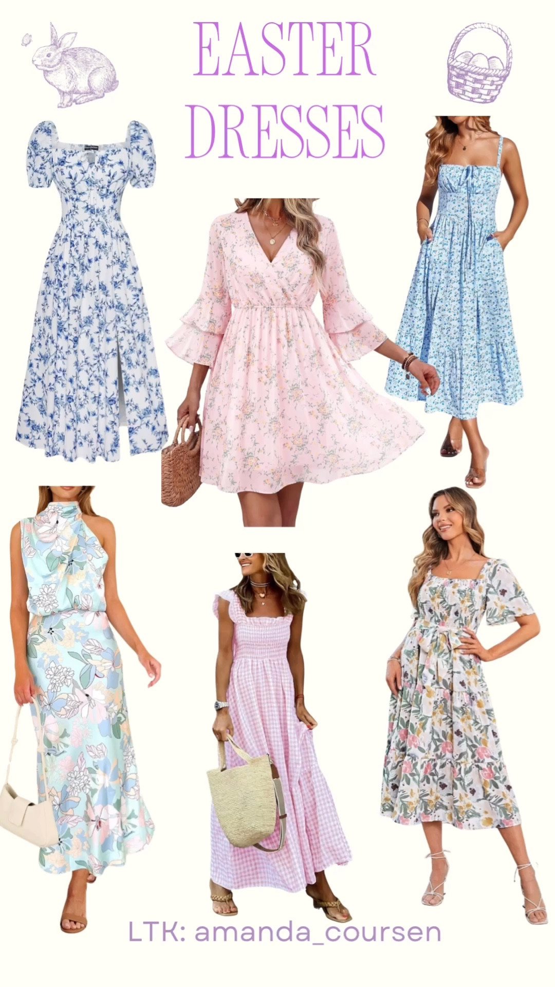 Easter dress season is here 🌸 and we found the prettiest options on Amazon that will actually arrive in time.

Think feminine, flowy styles in the dreamiest spring colors… florals, soft blues, purples, yellows, pinks, and neutrals that feel effortless and elevated.

Whether you’re looking for a long dress for church or brunch, or a shorter, easy throw-on style for a family day, these are the pieces we’re loving this year.

Everything is linked and ready to ship—so you can skip the stress and still look put together for Easter weekend.

#easterdresses #springdresses #floraldresses #maxidresses #shortdresses

Easter dresses
Amazon fashion
Spring style
Easter outfit
Floral dress
Spring dresses
Women’s fashion
Amazon finds
Flowy dress
Feminine style
Pastel outfits
Easter style
Mom style
Affordable fashion
Dress season

#LTKSeasonal