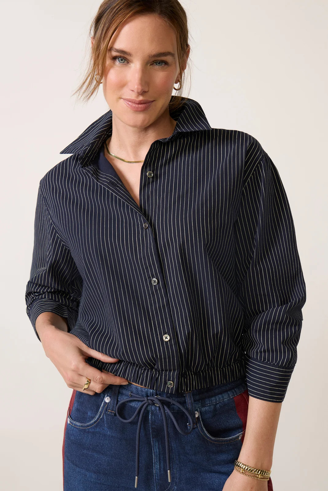 Baya Stripe Shirt | Evereve