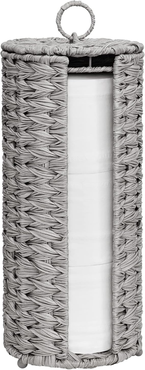 GRANNY SAYS Toilet Paper Storage with Lid, Toilet Paper Holder Stand with Storage, Woven Toilet P... | Amazon (US)