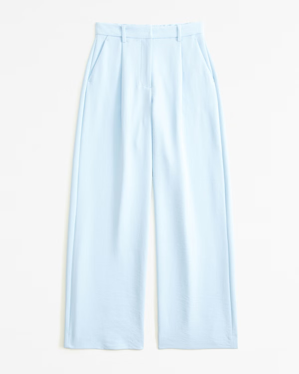 Women's A&F Harper Tailored Premium Crepe Pant | Women's Bottoms | Abercrombie.com | Abercrombie & Fitch (US)