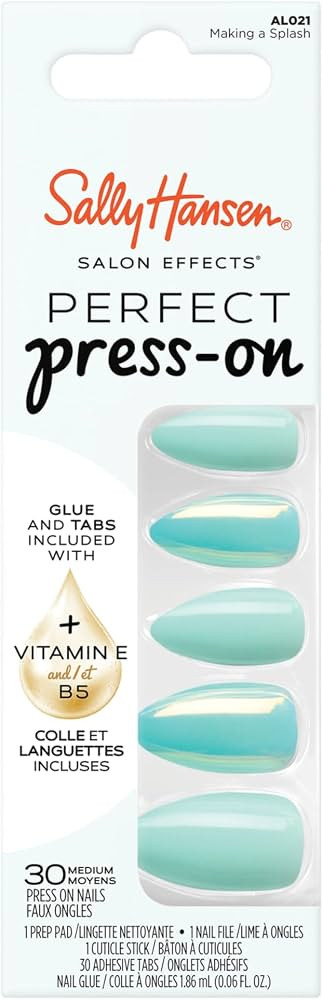 Sally Hansen Salon Effects Perfect Press-On Nails | Almond Shape | Easy to Apply, Non-Damaging | ... | Amazon (US)