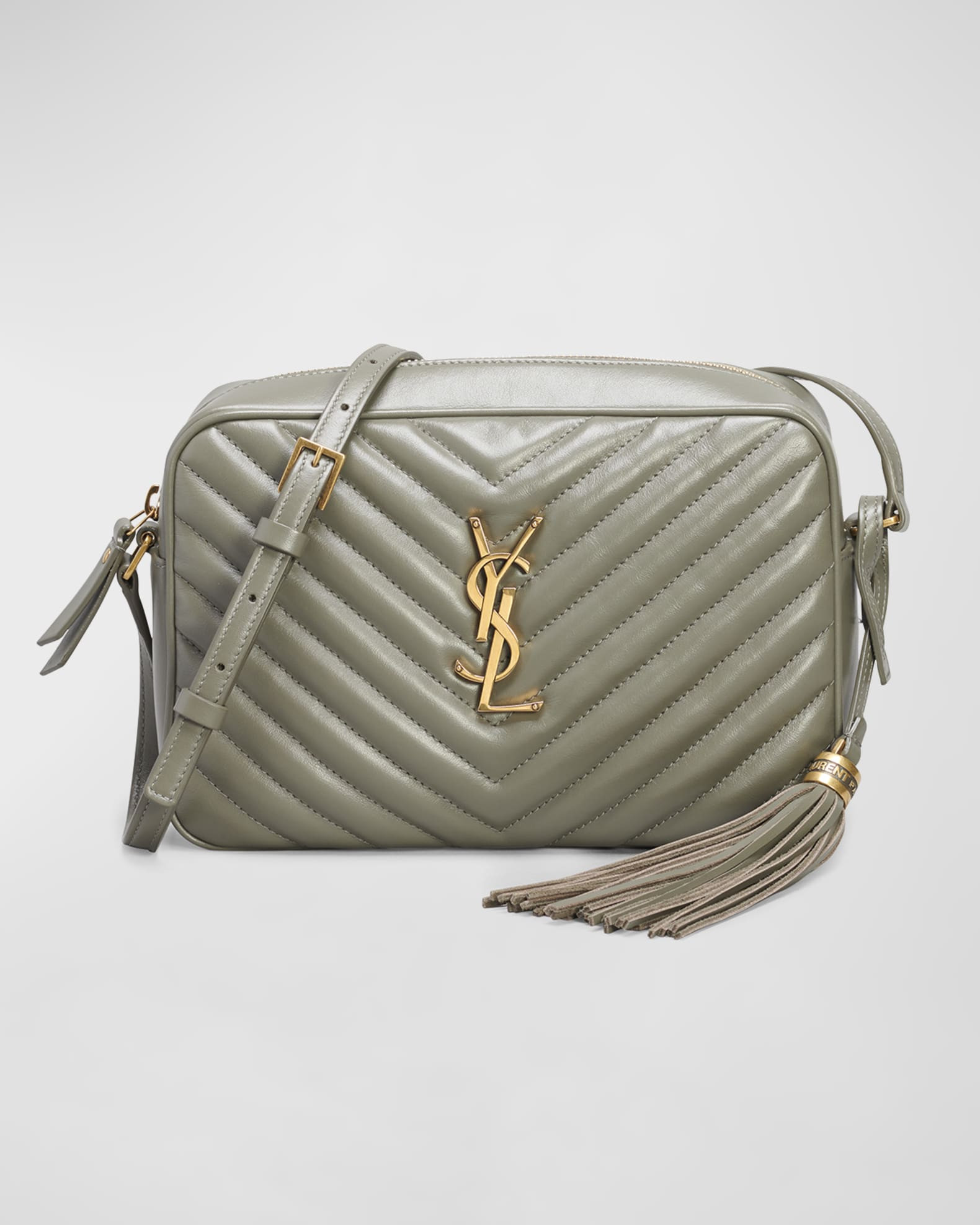 Saint Laurent Lou Medium Monogram YSL Calf Crossbody Bag | Neiman Marcus