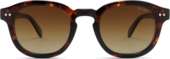 SOJOS Retro Vintage Polarized Sunglasses for Women Men, Classic Square Panto Shades SJ2626 | Amazon (US)